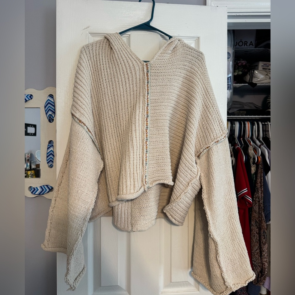 Netty Hooded Top - Almond Cream